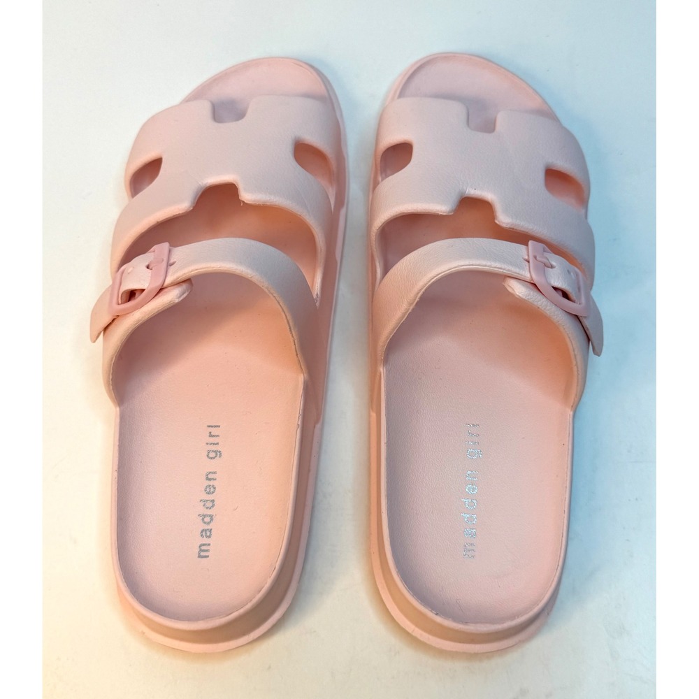 Madden Girl Darliing Banded Footbed Slide Sandals Pink Rose Size 11 NWT/BOX - Picture 6 of 10